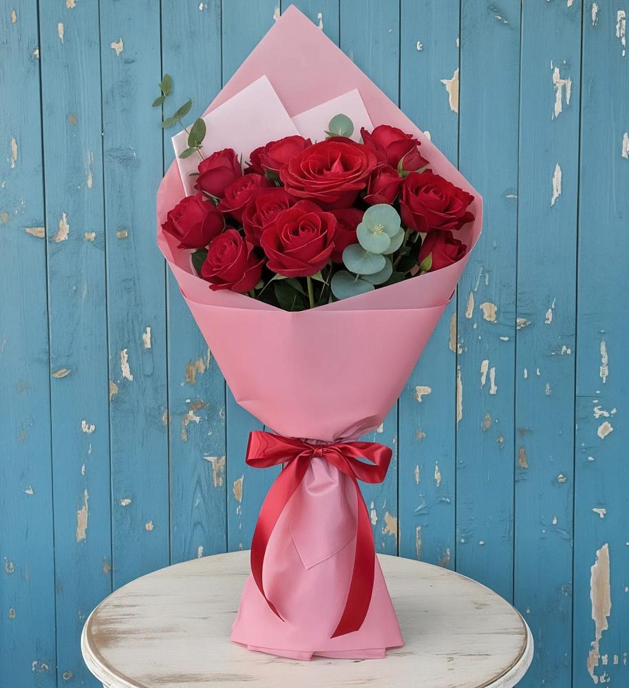 Букет красный бархат в Соль-Илецке Букет цветов из: Розы в Соль-Илецке
