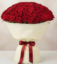 Букет 101 Красная роза Милано в Соль-Илецке