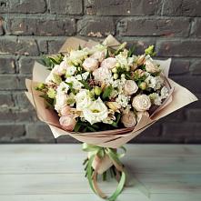 Букет цветов из:  Альстромерии, Розы и Хризантемы #REPLACE_PRED# Соль-Илецке