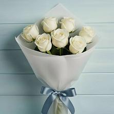 7 Белых роз Эдлесс Лав в Соль-Илецке Букет 7 Белых роз Эдлесс Лав в Соль-Илецке