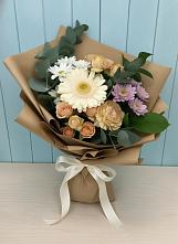 Букет цветов из:  Герберы и Хризантемы в Соль-Илецке