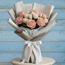 Букет Нежное облако в Соль-Илецке Букет цветов из:  Розы в Соль-Илецке