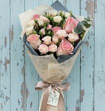 Букет нежный и розовый в Соль-Илецке Букет цветов из:  Розы в Соль-Илецке
