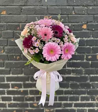 Букет цветов из:  Герберы и Хризантемы #REPLACE_PRED# Соль-Илецке