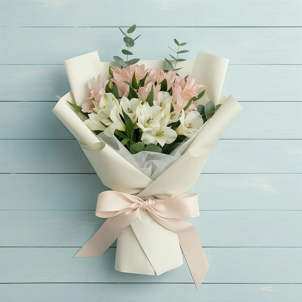 Букет Утренний поцелуй в Соль-Илецке Букет цветов из: Альстромерии в Соль-Илецке