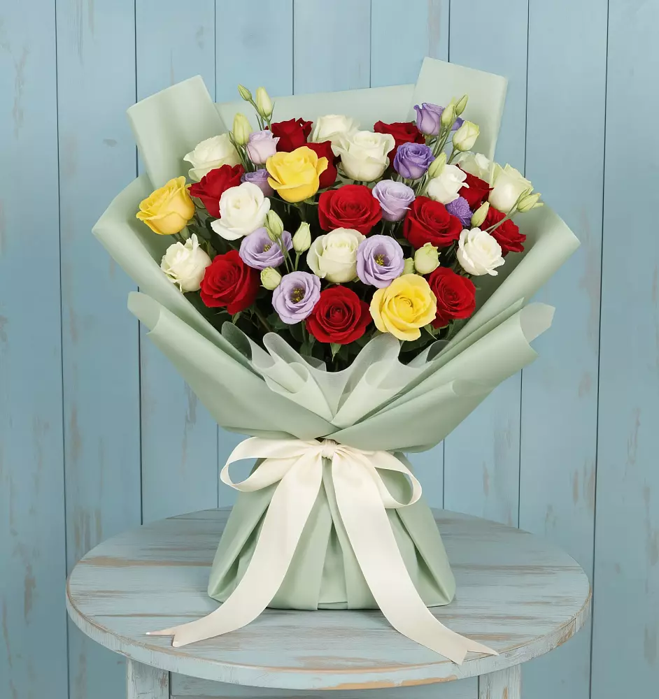 Букет Модная красотка в Соль-Илецке Букет цветов из: Розы в Соль-Илецке