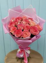 Букет 15 Розовых роз Равель #REPLACE_PRED# Соль-Илецке