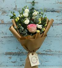 Букет цветов из:  Розы и Лизиантусы #REPLACE_PRED# Соль-Илецке