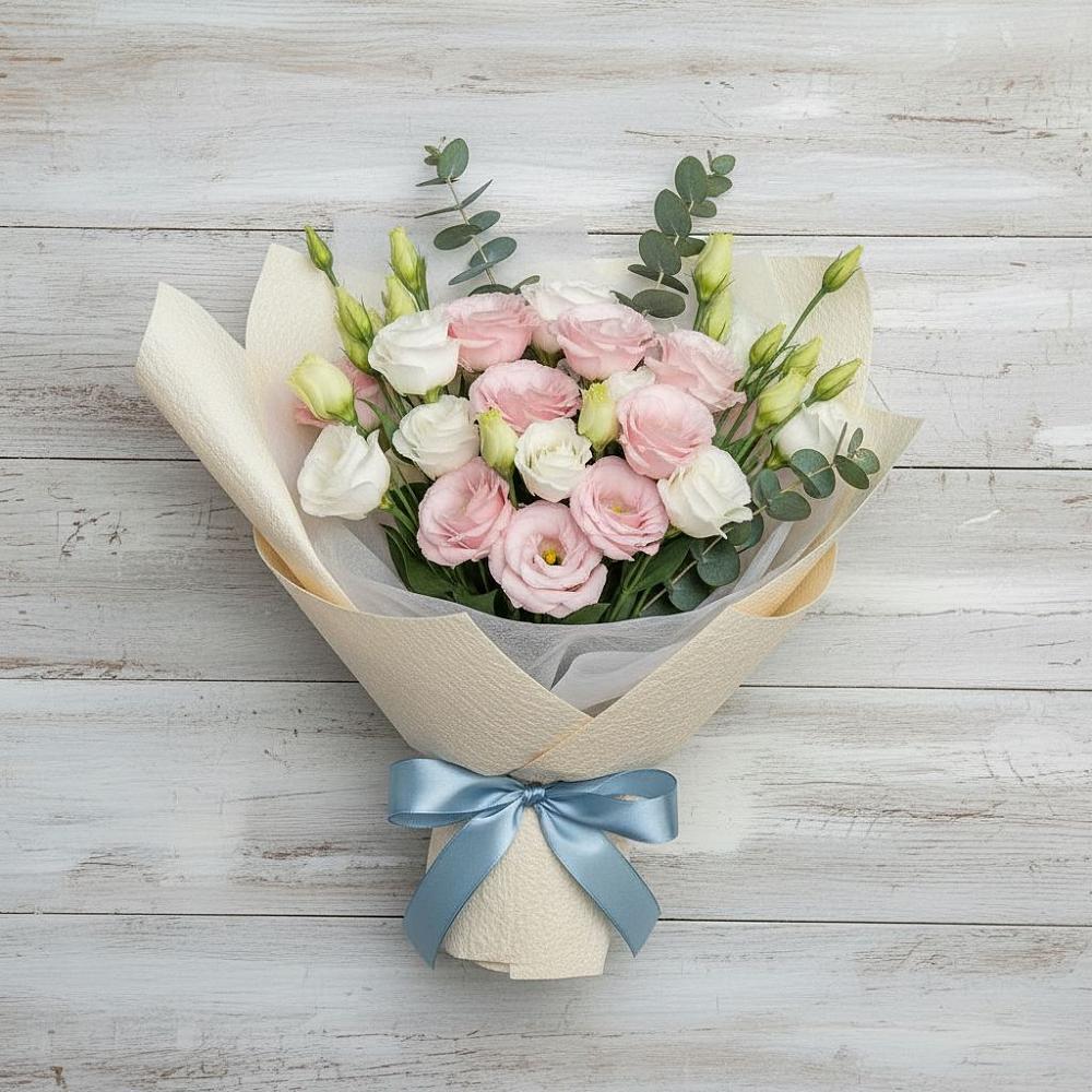 Букет цветов из: Лизиантусы в Соль-Илецке